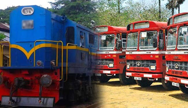 බස් හා දුම්රිය ගමන්වාර ඉහළට..